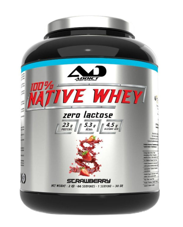 Addict Sport Nutrition 100% Native Whey Zero Lactose - 2000g - Protein Superstore