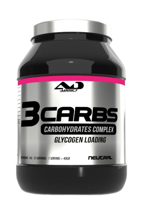 Addict Sport Nutrition 3Carbs Carbohydrates Complex Glycogen Loading - 1000g