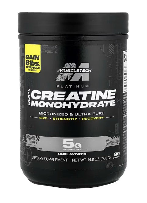 MuscleTech Platinum 100% Creatine Monohydrate - 400g