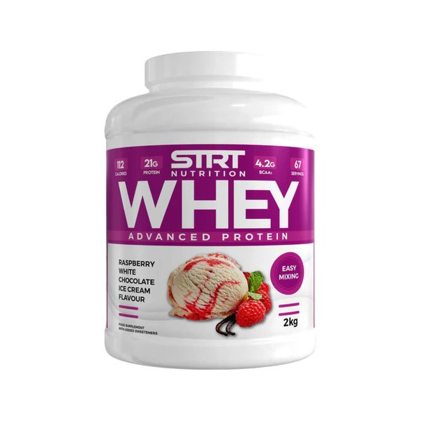 strt whey protein 2kg raspberry white chocolate ice cream protein superstore