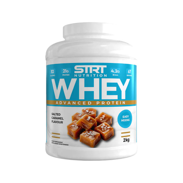 strt whey protein 2kg salted caramel protein superstore