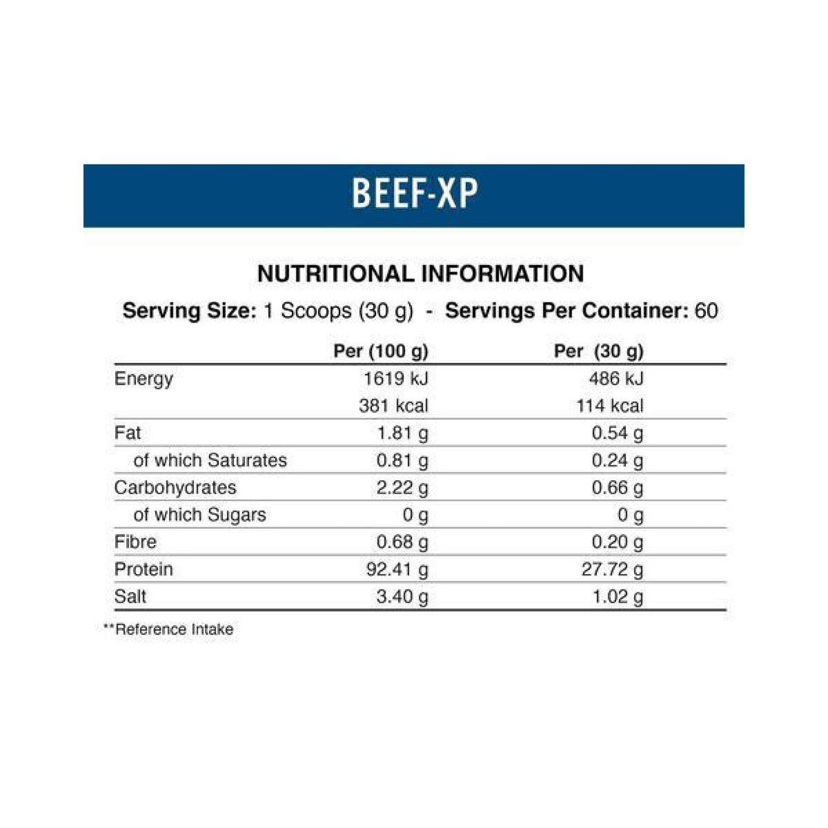 applied nutrition beef xp 150g nutritionals