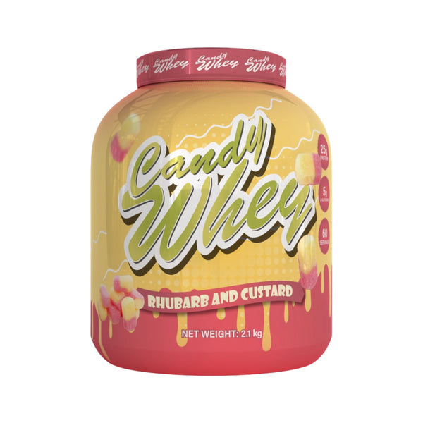Candy Whey Protein 2.1kg Rhubarb Custard Protein Superstore
