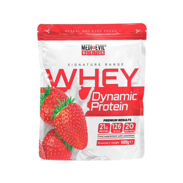 Medi-Evil Whey Dynamix Protein 600g Strawberry Delight Protein Superstore