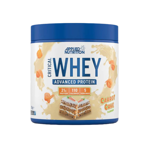 applied nutrition critical whey 150g carrot cake protein superstore