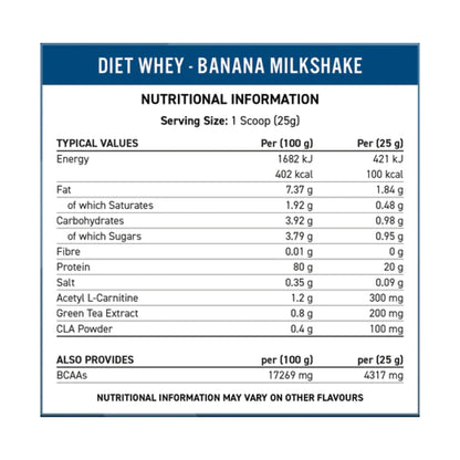 applied nutrition diet whey banana nutritionals