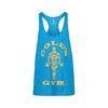 golds gym stringer vest turquoise yellow protein superstore