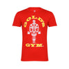golds gym t shirt red protein superstore