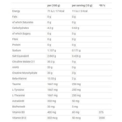 Applied Nutrition Pump 3G Zero Stimulant Pre-Workout
