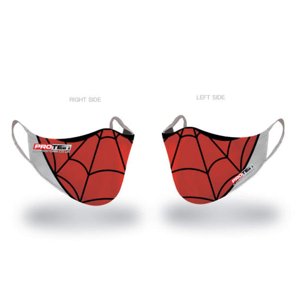 Spiderman Face Shield Antibacterial ZnO coating - PM0.3 Filtration - Liquid Repellent Face Shield Protein Superstore