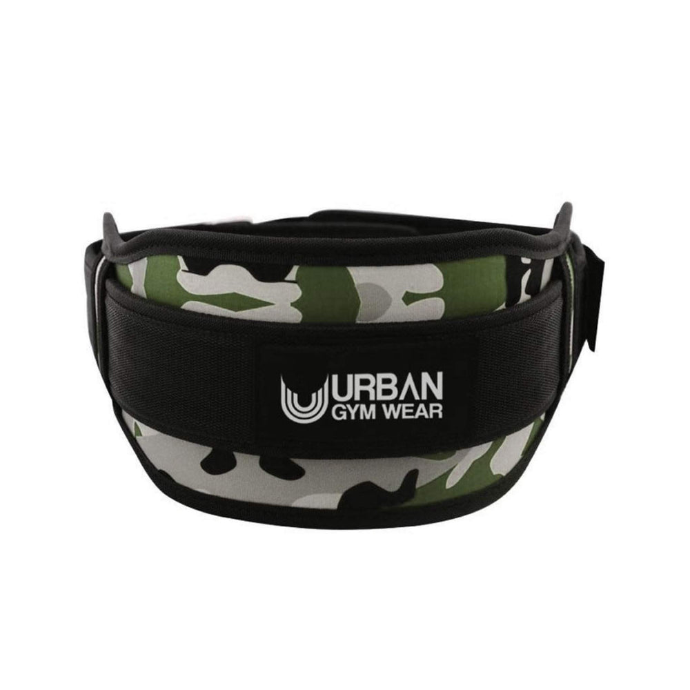 Urban Gym Wear 6" Nylon Belt Green Camo