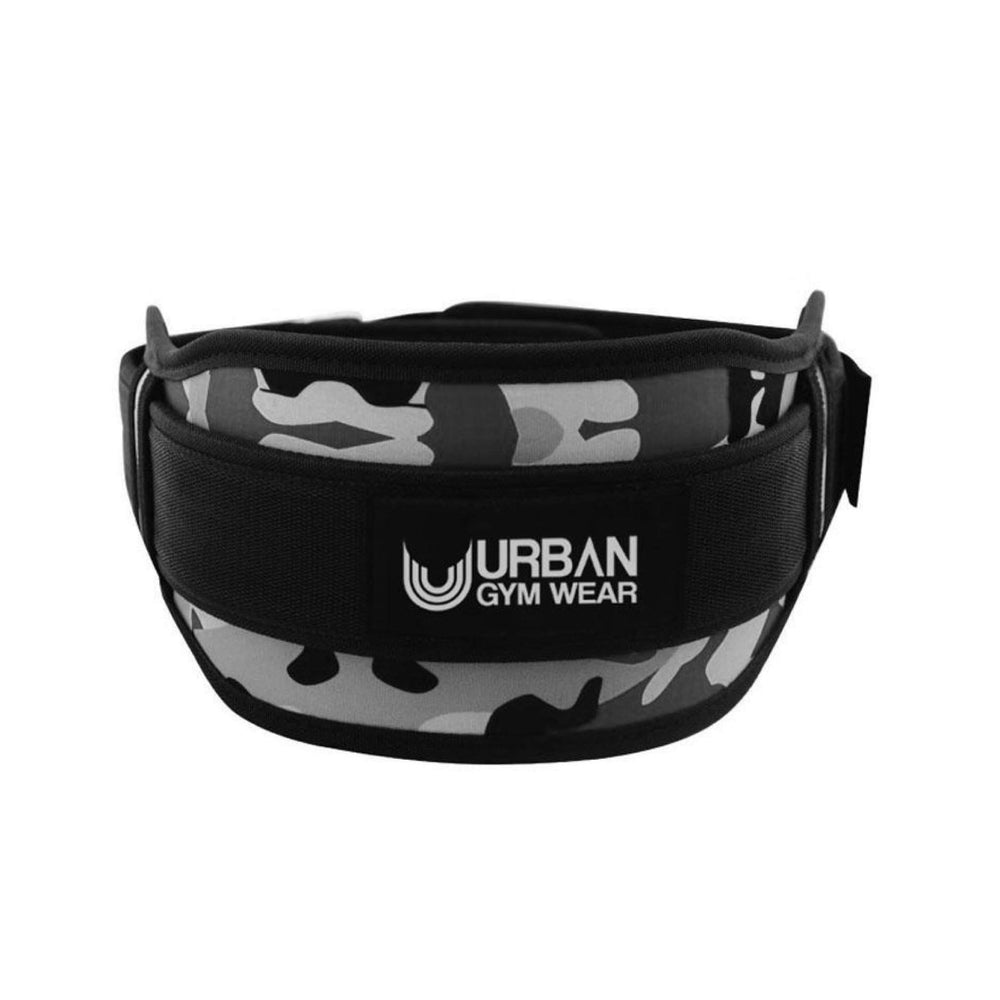 Urban Gym Wear 6" Nylon Belt Grey Camo